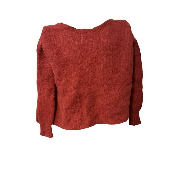 Nice Vintage Free People Red Weekend Getaway Alpaca Blend Cardigan  Women's Size - Picture 3 of 7